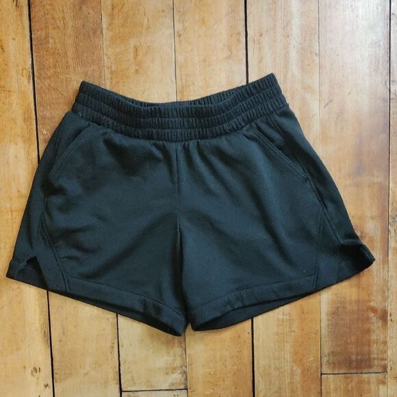 Athletic Works 6 Girls Black Athletic Shorts Activewear Soccer Sports Spring - Picture 1 of 5